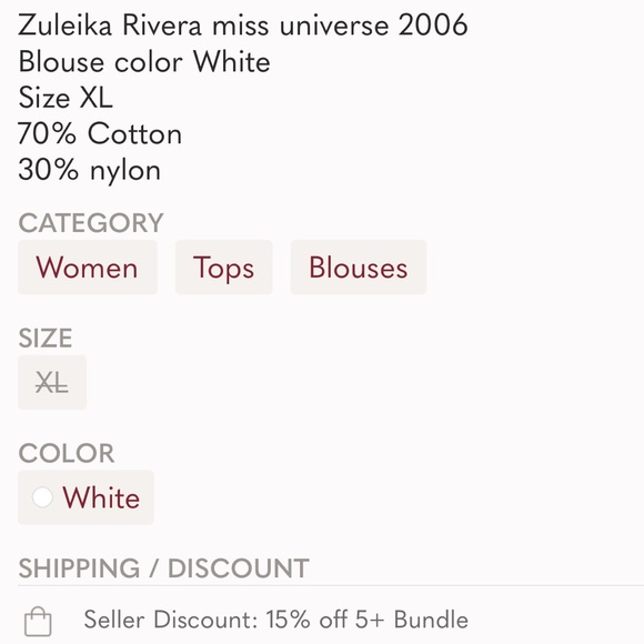 White Blouse - Picture 5 of 5